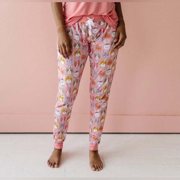 NIB LS Boho Bunnies Mama Pants - Picture 1 of 4